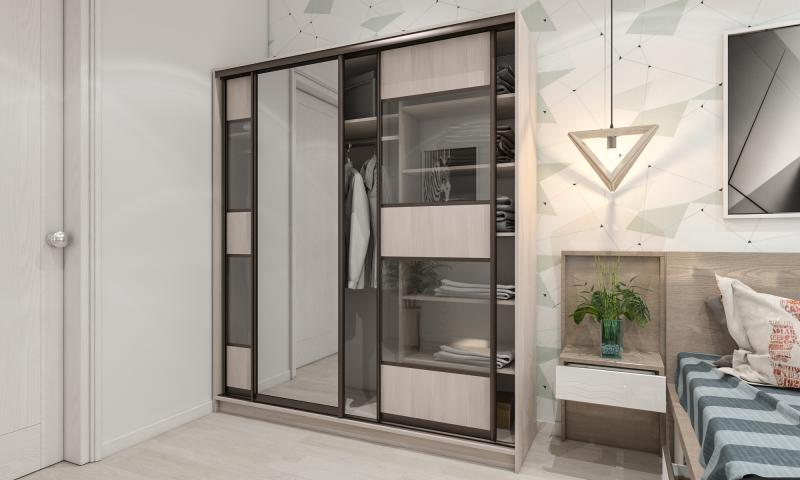 Шкаф-купе Лофт-32 вариант 2