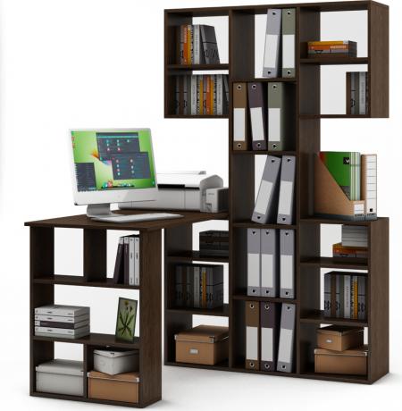 Стол-стеллаж Мира-35 вариант 3