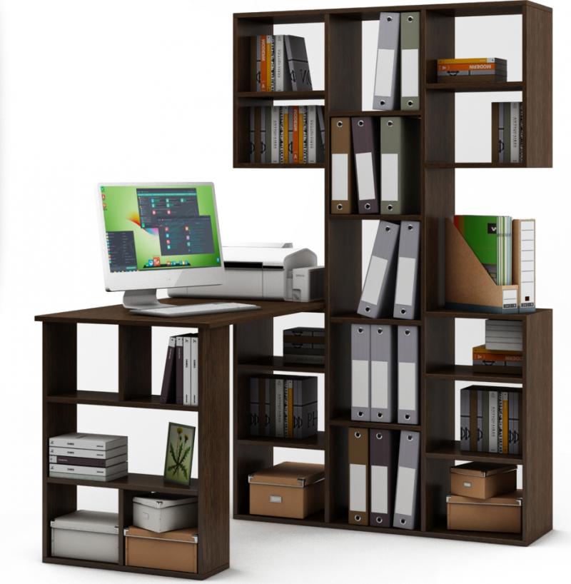 Стол-стеллаж Мира-35 вариант 4