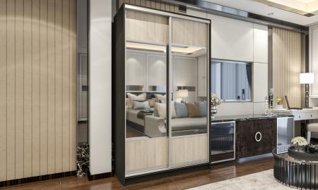 Шкаф-купе Лофт-4 вариант 1