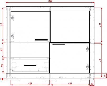 Комод Омега-11-М вариант 1