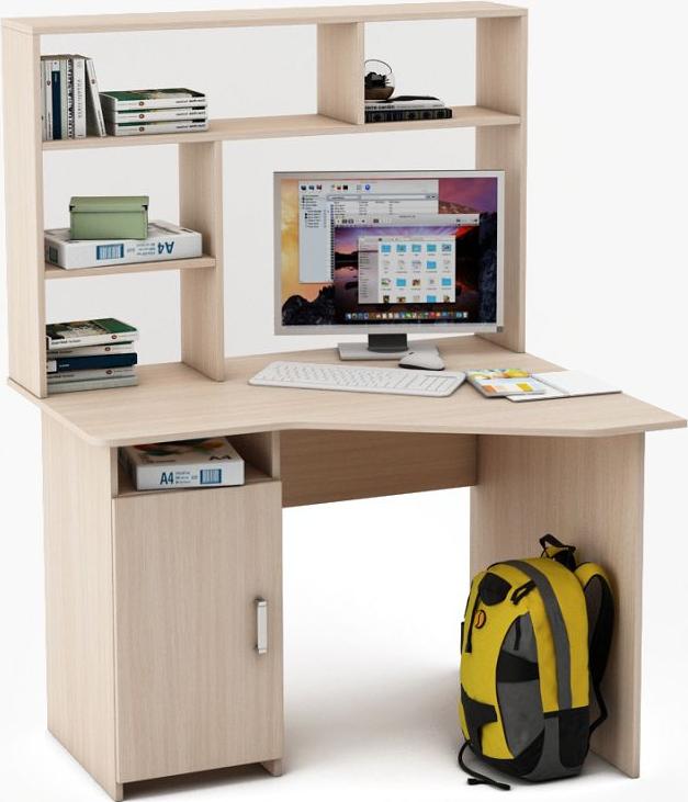 Угловой стол Нео-16 с надстройкой вариант 1