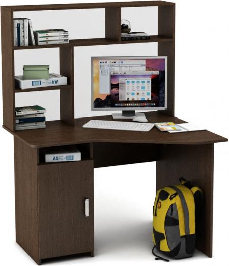 Угловой стол Нео-16 с надстройкой вариант 2