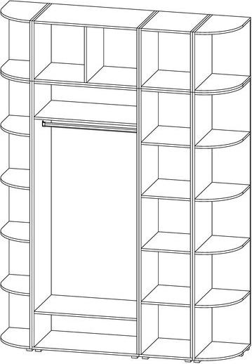 Радиусный шкаф Алексa-8 - Схема