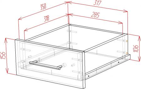 Комод Омега-3-М вариант 5