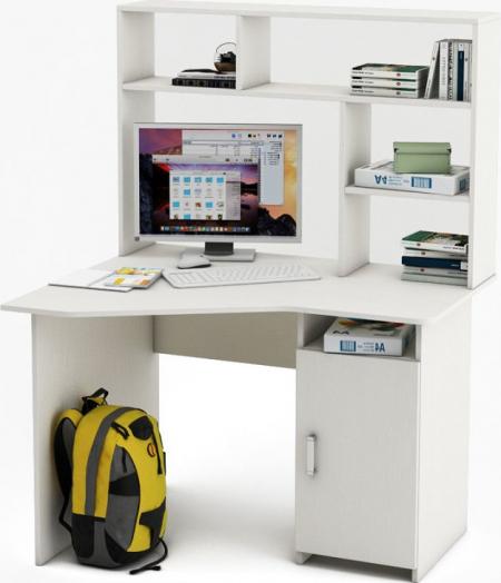 Угловой стол Нео-17 с надстройкой вариант 1