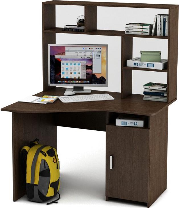 Угловой стол Нео-17 с надстройкой вариант 3