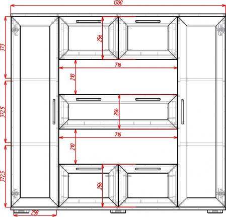 Комод Телия-9 вариант 1