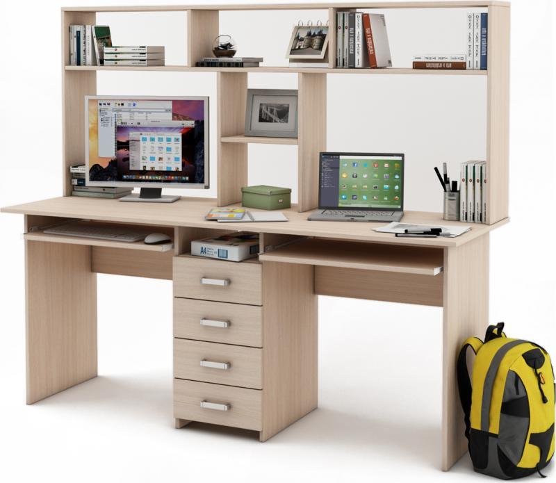 Письменный стол Нео-11К с надстройкой вариант 1