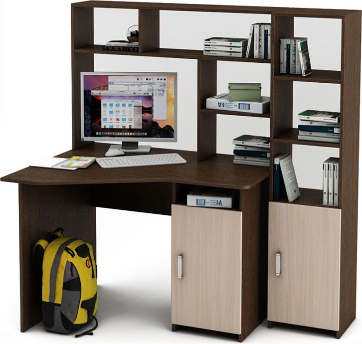 Уголок школьника Нео-17 с надстройкой вариант 4