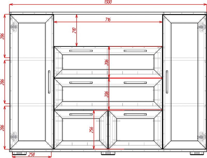 Комод Телия-3 вариант 2