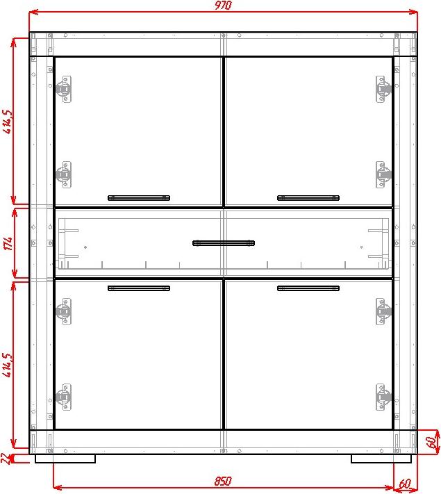 Комод Омега-9 вариант 2