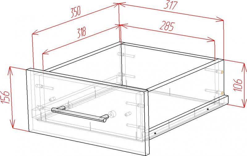 Комод Омега-3-F вариант 5