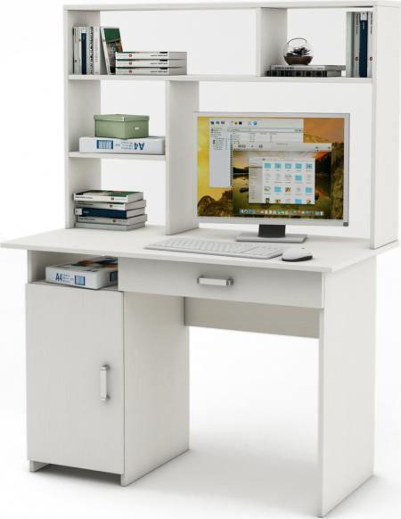 Письменный стол Нео-2Я с надстройкой вариант 1