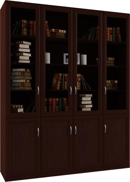 Книжный шкаф Классико-4-4 вариант 0