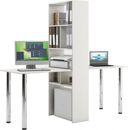 Стол-стеллаж Мира-466 вариант 2