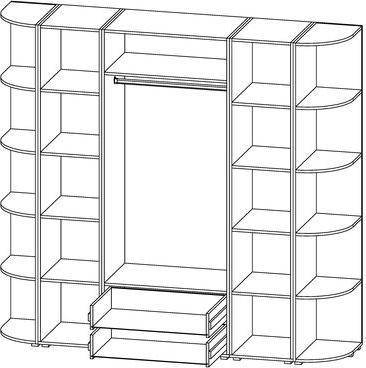 Радиусный шкаф Алексa-13 - Схема