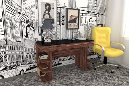 Письменный стол Лайн-32 вариант 4