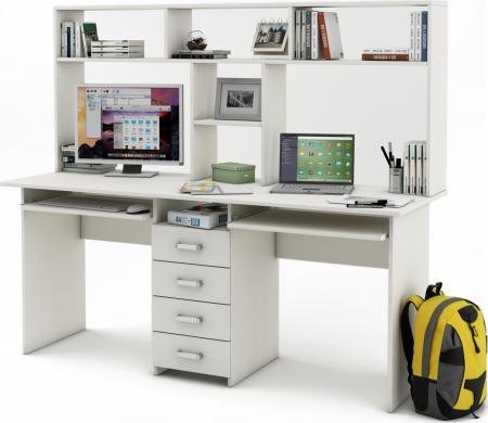 Письменный стол Нео-11К с надстройкой вариант 1