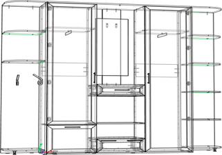 Прихожая Арнем-10 вариант 0