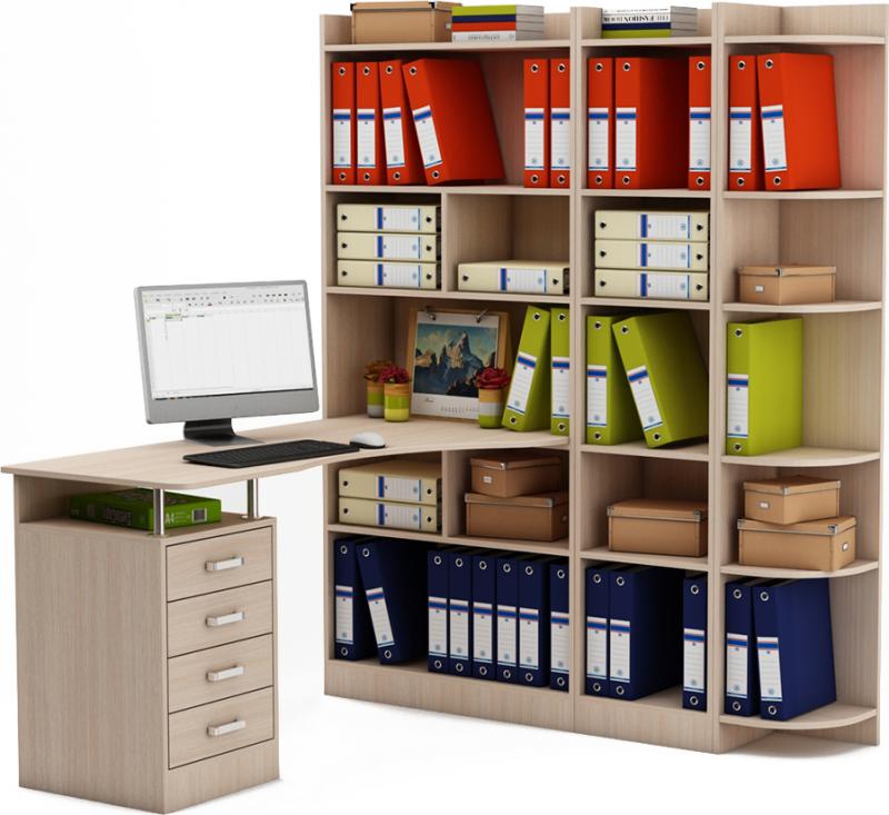 Стол-стеллаж Маунт-1843 вариант 1