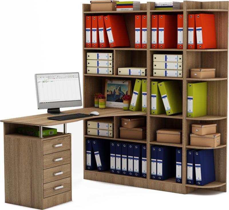 Стол-стеллаж Маунт-1843 вариант 2