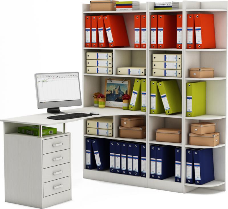 Стол-стеллаж Маунт-1843 вариант 3