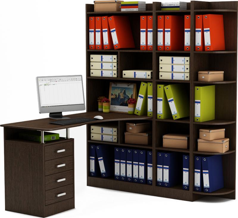 Стол-стеллаж Маунт-1843 вариант 4