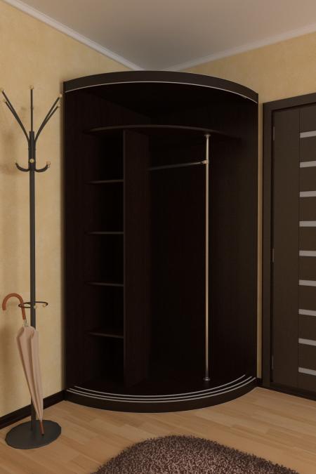 Радиусный шкаф-купе Лайн-2 вариант 2