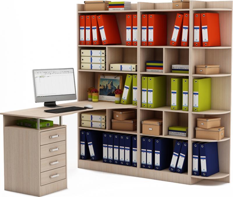 Стол-стеллаж Маунт-1863 вариант 1