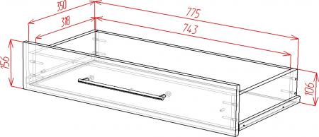 Комод Омега-1-М вариант 4