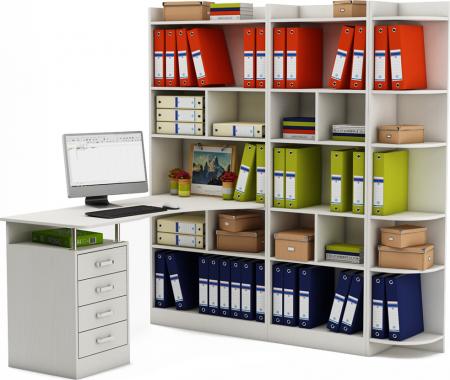 Стол-стеллаж Маунт-1863 вариант 2