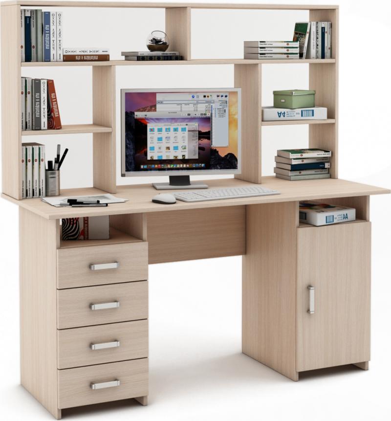 Письменный стол Нео-8 с надстройкой вариант 1