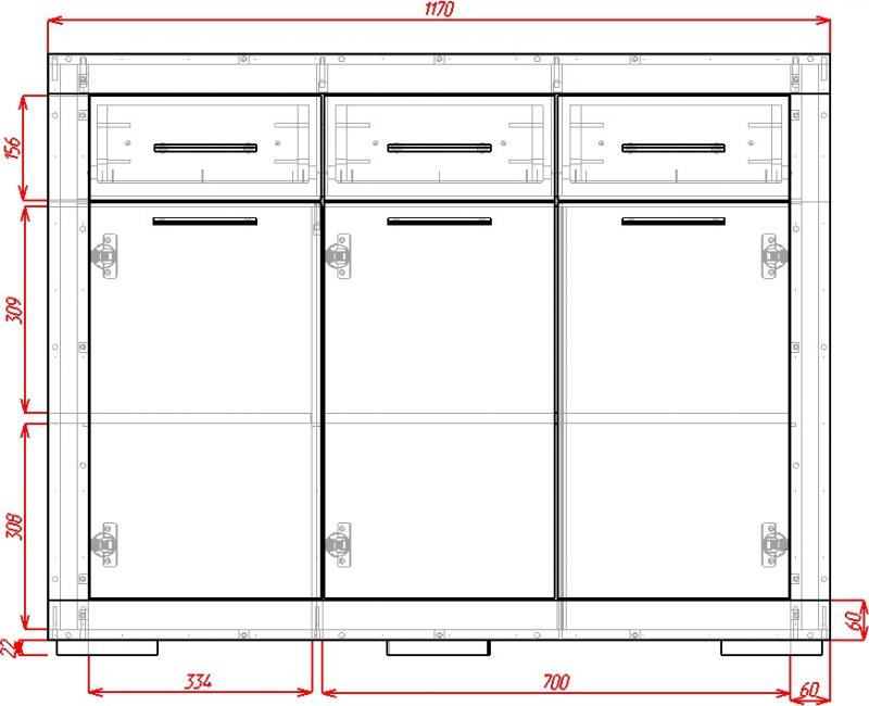 Комод Омега-3 вариант 2
