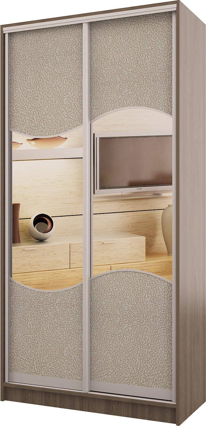 Шкаф-купе Лидл-3 Кожа вариант 1