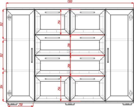 Комод Телия-10 вариант 1