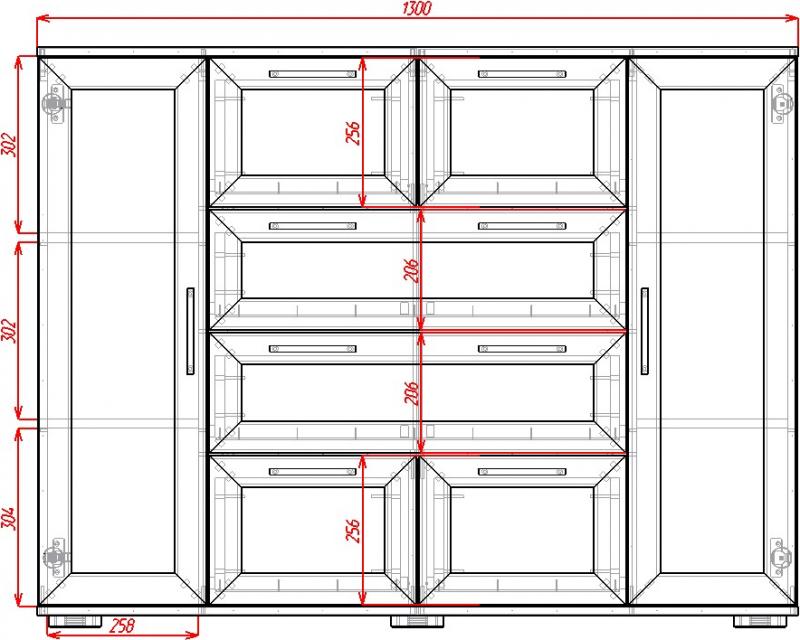 Комод Телия-10 вариант 2