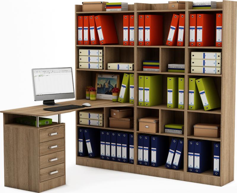 Стол-стеллаж Маунт-1864 вариант 2