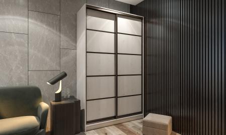 Шкаф-купе Лофт-9 вариант 1