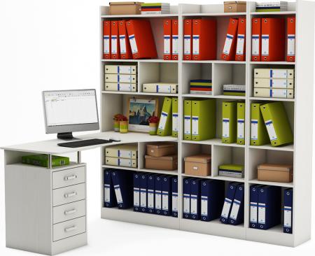 Стол-стеллаж Маунт-1864 вариант 2