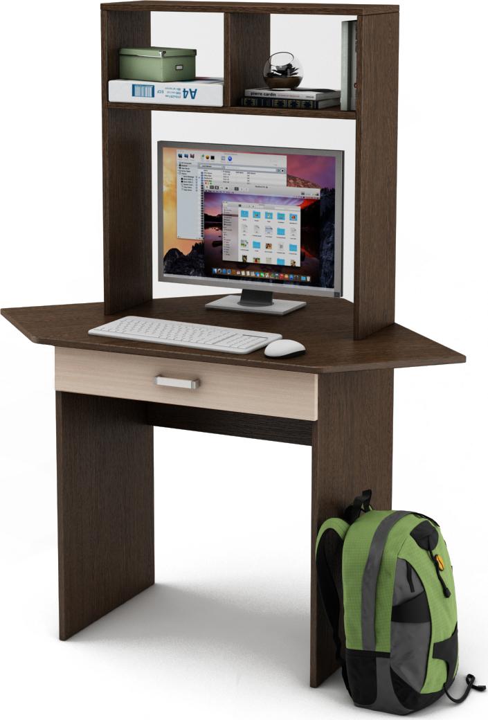 Угловой стол Нео-Я с надстройкой вариант 4