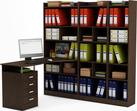 Стол-стеллаж Маунт-1864 вариант 3