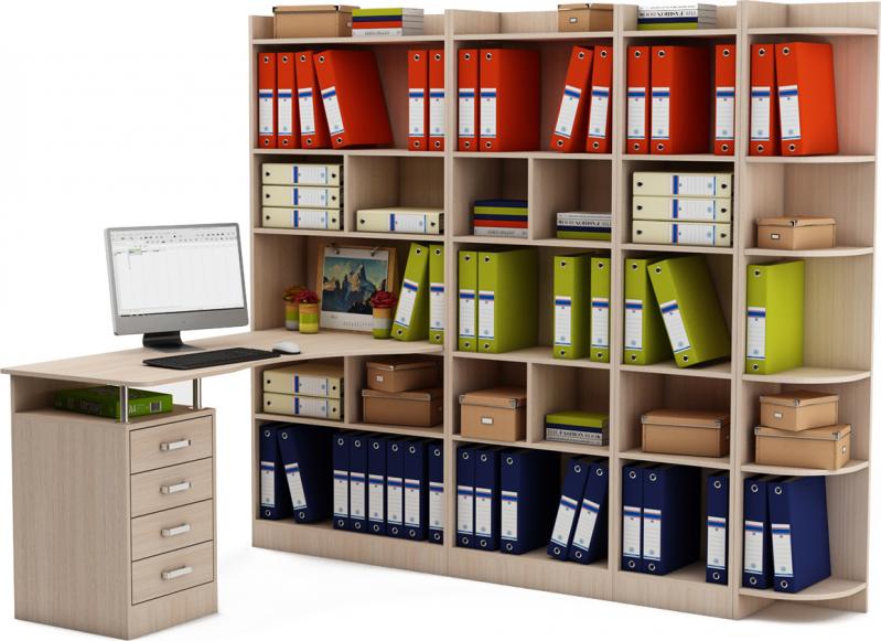 Стол-стеллаж Маунт-18643 вариант 1