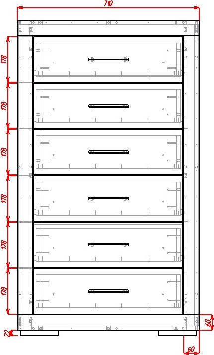Комод Омега-8 вариант 2