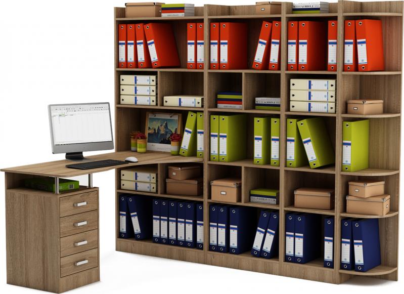 Стол-стеллаж Маунт-18643 вариант 2