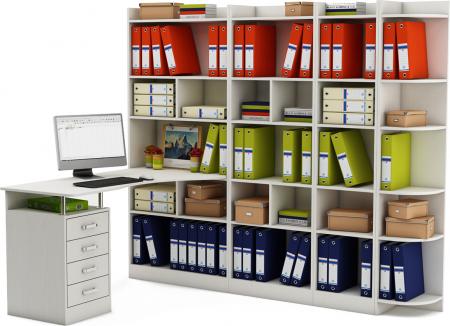 Стол-стеллаж Маунт-18643 вариант 2