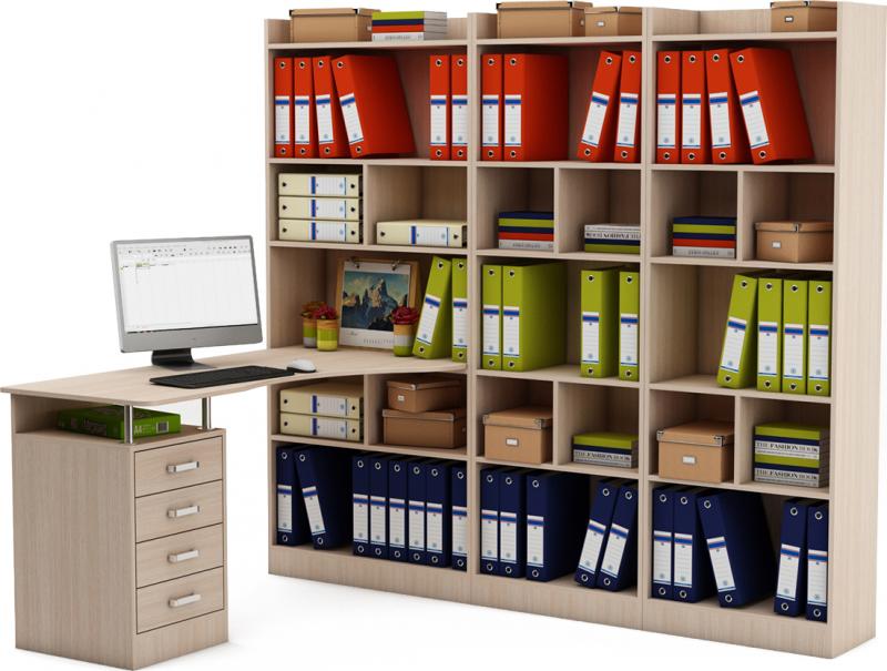 Стол-стеллаж Маунт-1866 вариант 1