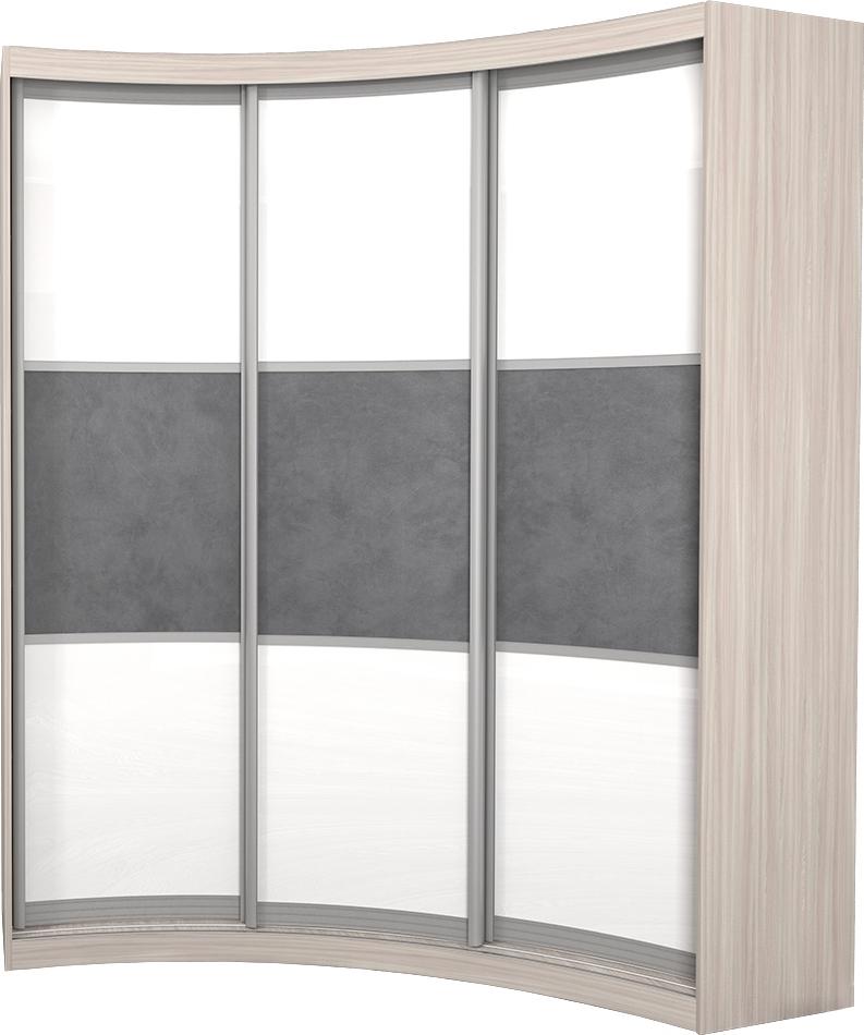 Радиусный шкаф-купе Лайн-16 вариант 1