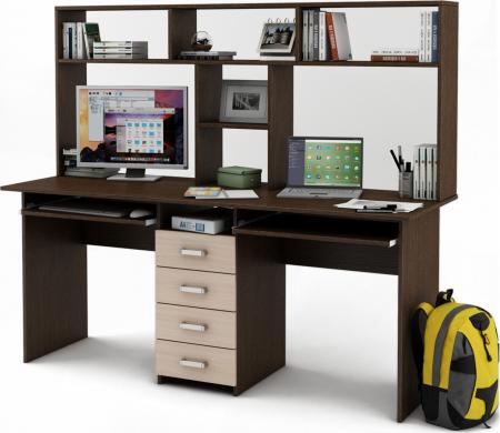 Письменный стол Нео-11К с надстройкой вариант 3