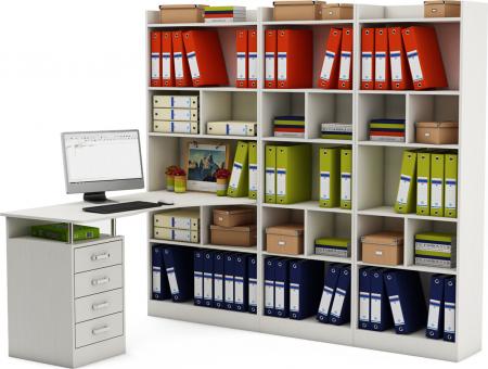 Стол-стеллаж Маунт-1866 вариант 2